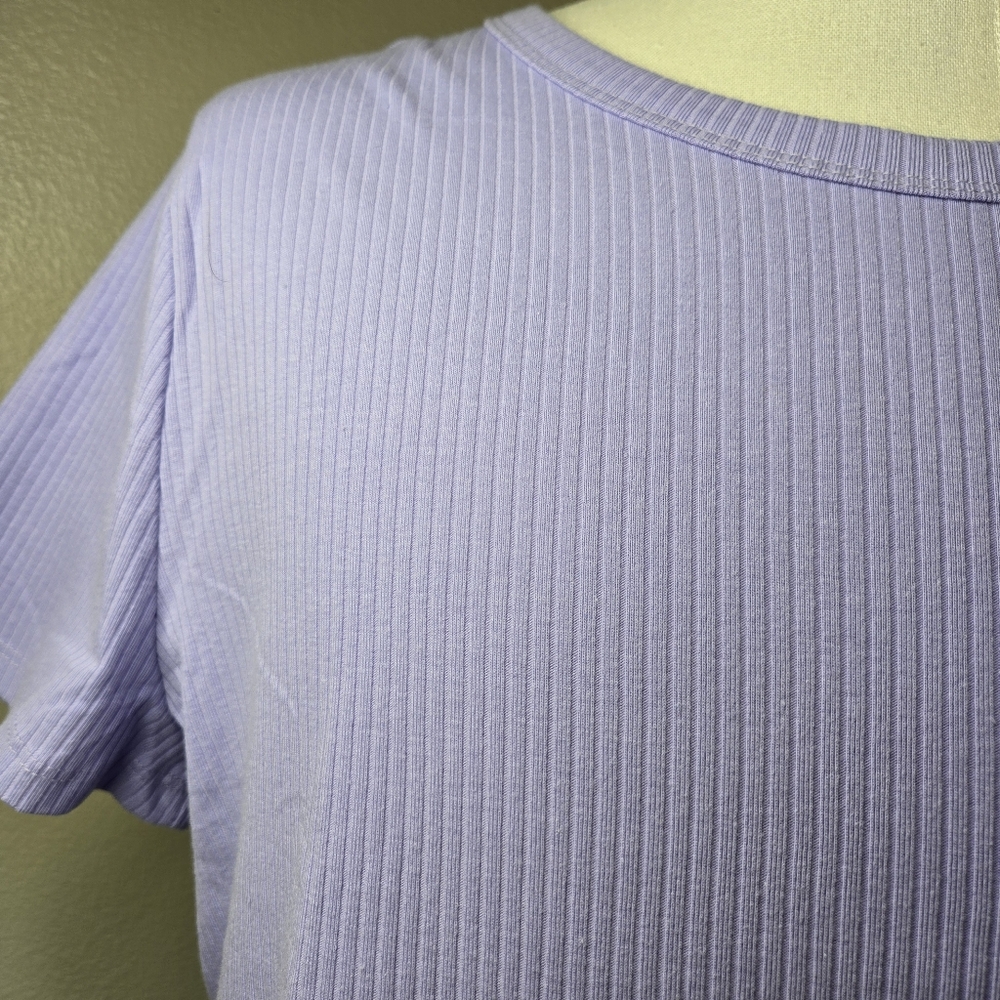 GAP Ribbed Tee Lavendar X-Large - Picture 3 of 7